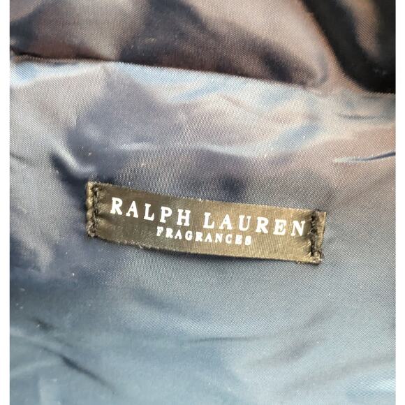 Ralph Lauren Duffle Bag Large Navy Canvas Embroidered Logo Weekend Travel NEW - Picture 10 of 12